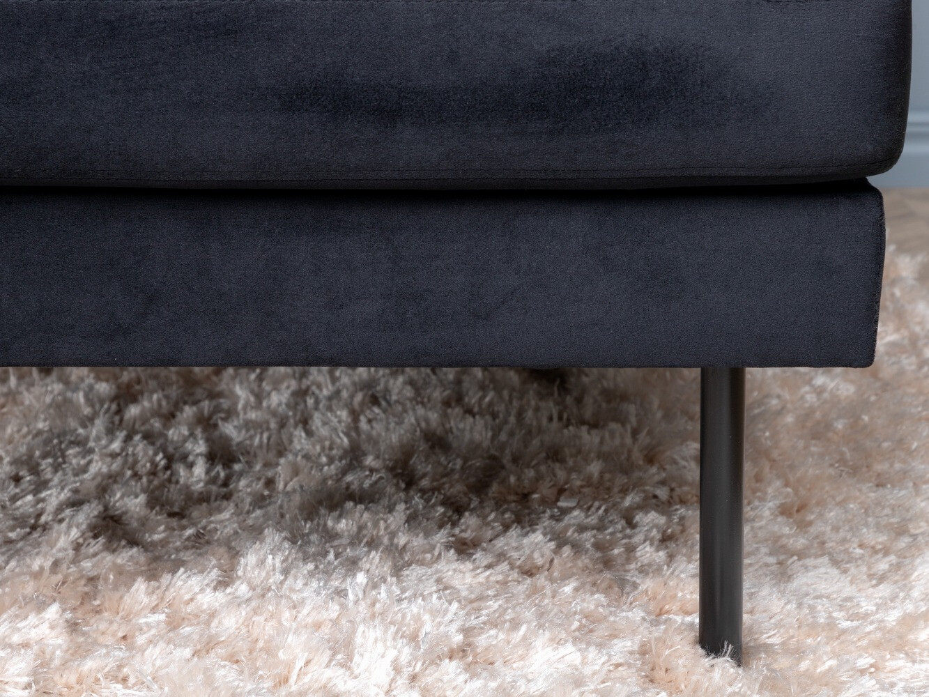 Sofá rinconero Fercame 102 (Negro)