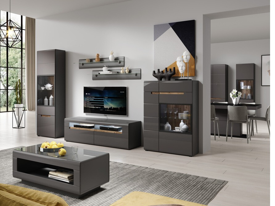 Armario Austin D109 (Antracita + Gloss antracita)