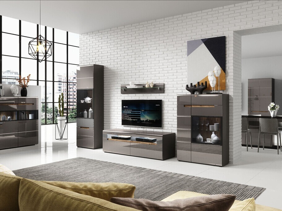 Estantería de pared Austin D104 (Antracita)