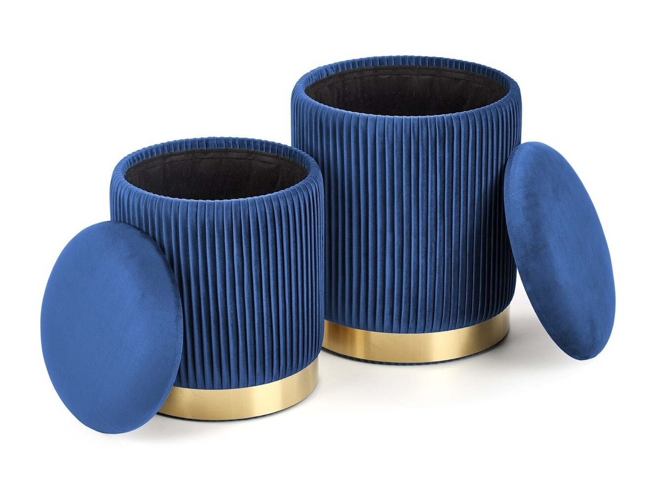 Conjunto de pufs Houston 1153 (Azul oscuro)