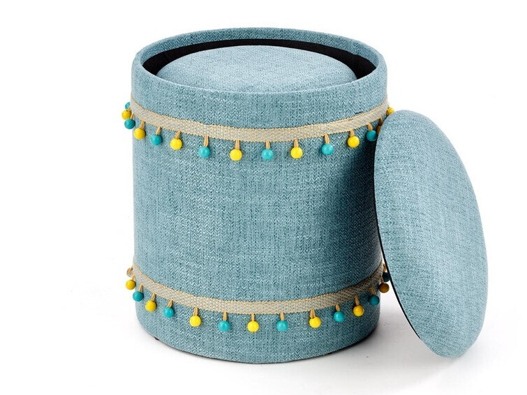 Conjunto de pufs Houston 1155 (Azul claro)