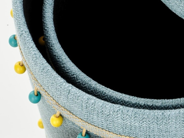 Conjunto de pufs Houston 1155 (Azul claro)