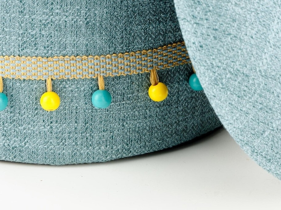 Conjunto de pufs Houston 1155 (Azul claro)