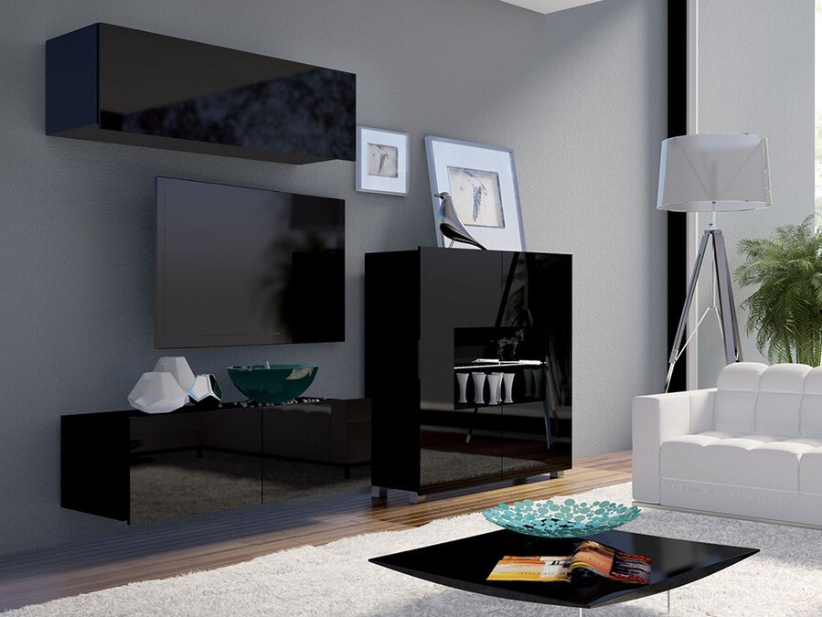 Conjunto de salón Tivdalu 113 (Negro)