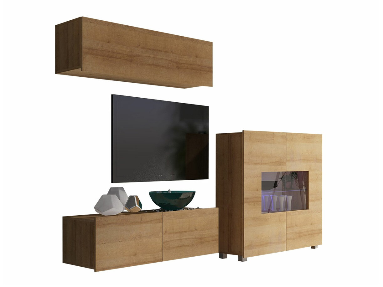 Conjunto de salón Tivdalu 113 (Roble dorado)