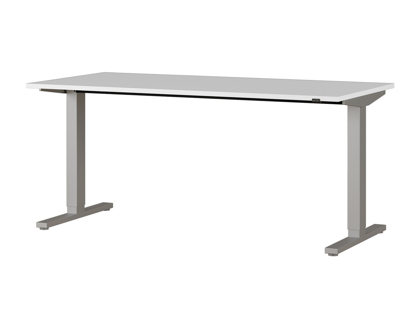 Escritorio de altura regulable Eliromo 109 (Gris claro + Gris)