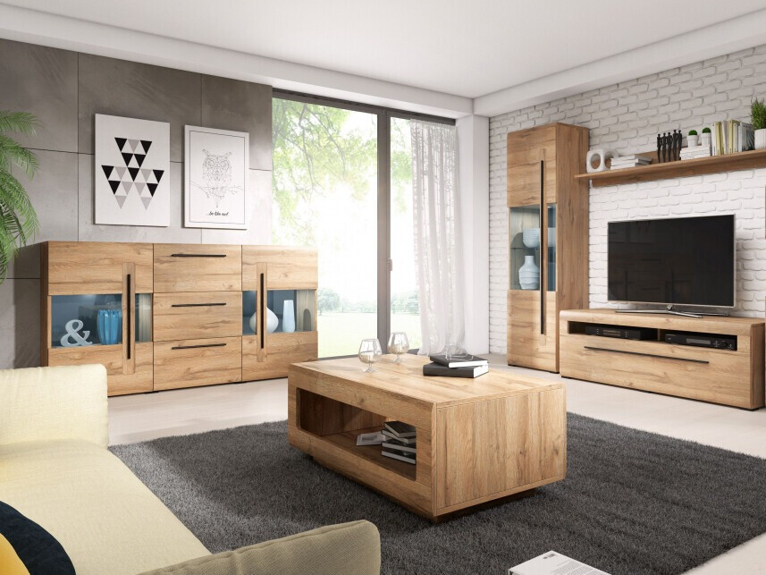 Mesa de centro Ophsalu 102 (Roble nieto)