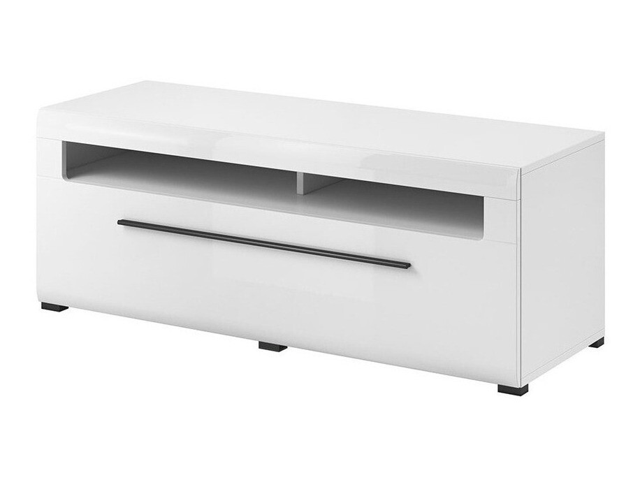 Mueble TV Ophsalu 104 (Blanco + Blanco brillante)