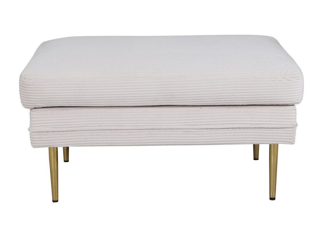 Banco tapizado Dallas 2653 (Beige + Dorado)