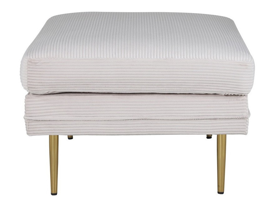 Banco tapizado Dallas 2653 (Beige + Dorado)