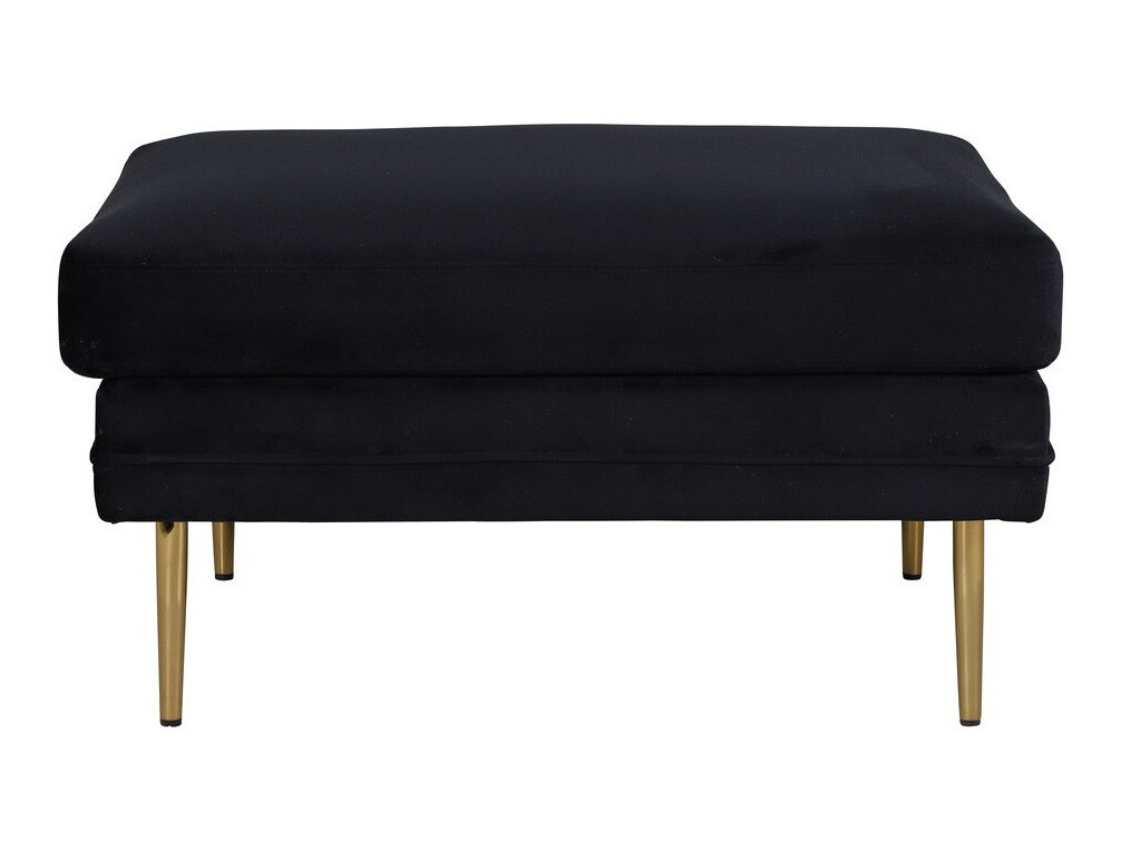 Banco tapizado Dallas 2653 (Negro + Dorado)