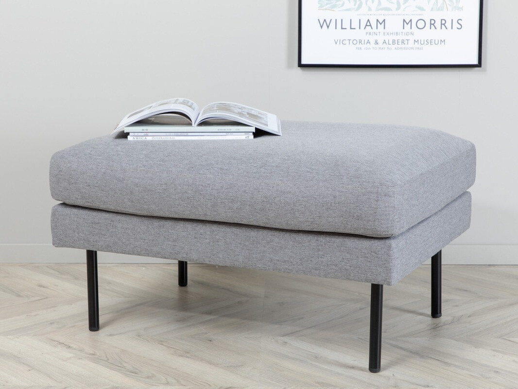 Banco tapizado Fercame 104 (Gris + Negro)