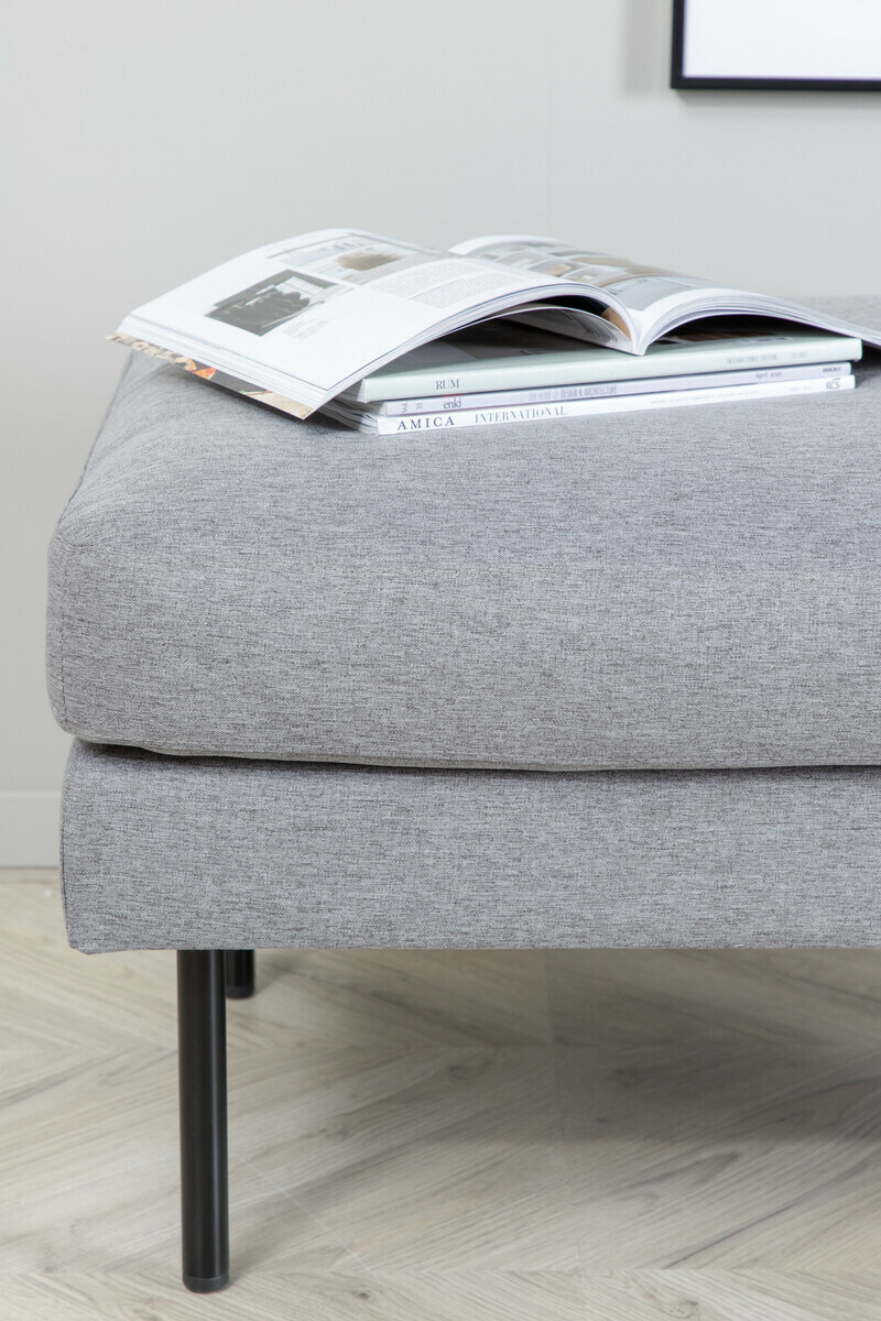 Banco tapizado Fercame 104 (Gris + Negro)