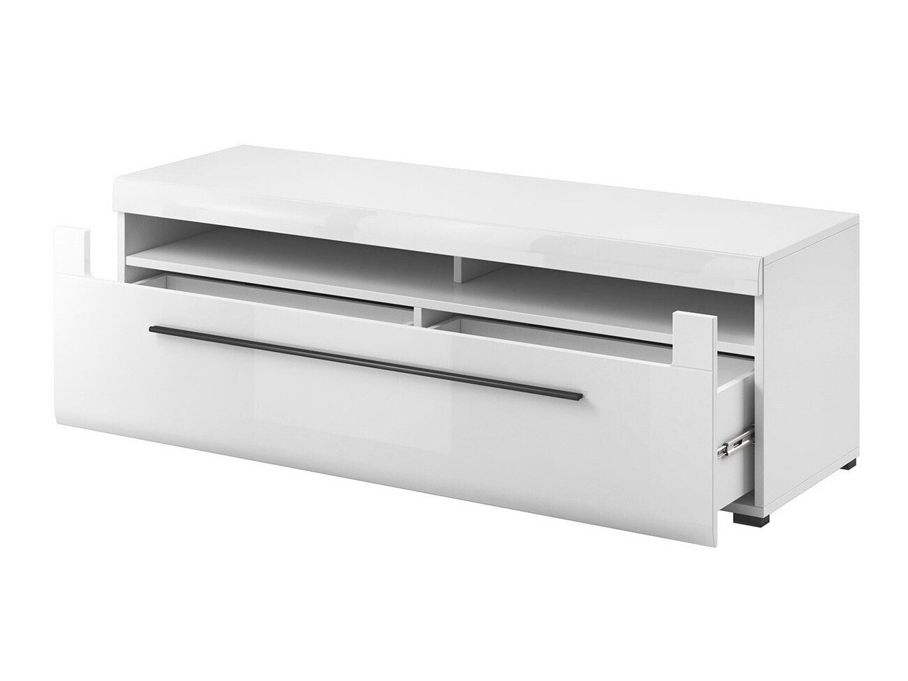 Conjunto de salón Ophsalu 111 (Blanco + Blanco brillante)