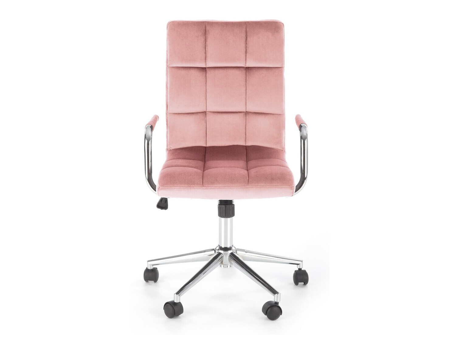 Silla de oficina Houston 1198 (Rosa claro + Plata)
