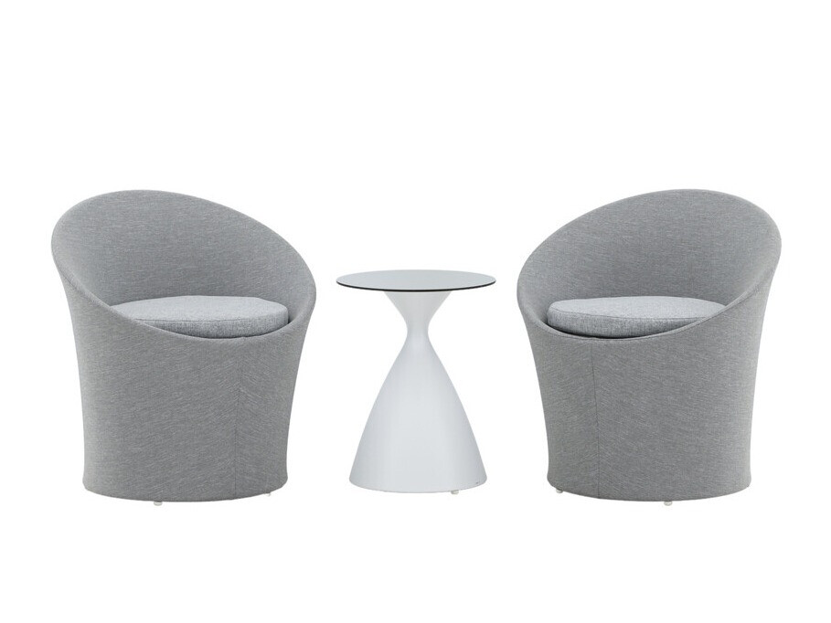 Conjunto de terraza Dallas 3118 (Blanco + Negro)