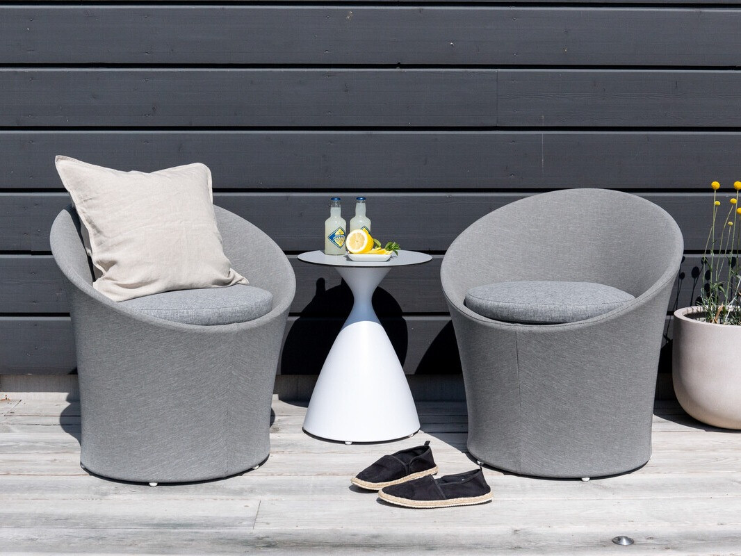 Conjunto de terraza Dallas 3118 (Blanco + Negro)