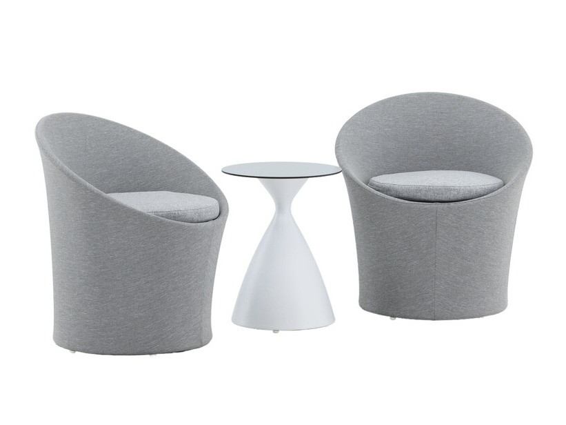 Conjunto de terraza Dallas 3118 (Blanco + Negro)