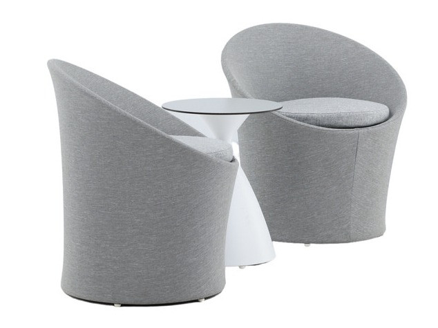 Conjunto de terraza Dallas 3118 (Blanco + Negro)