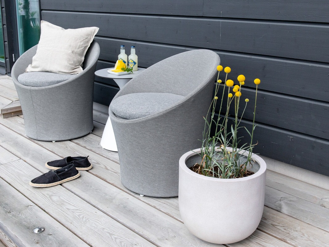 Conjunto de terraza Dallas 3118 (Blanco + Negro)