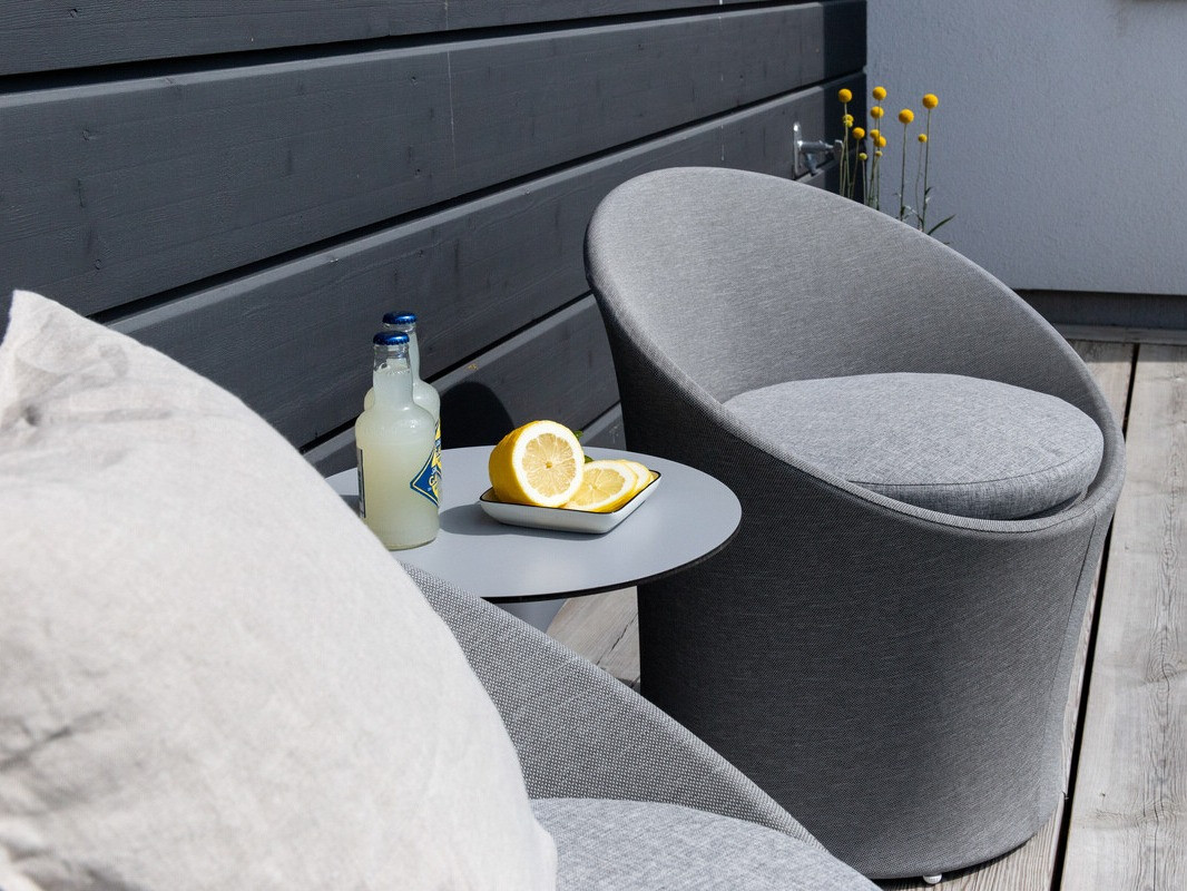 Conjunto de terraza Dallas 3118 (Blanco + Negro)