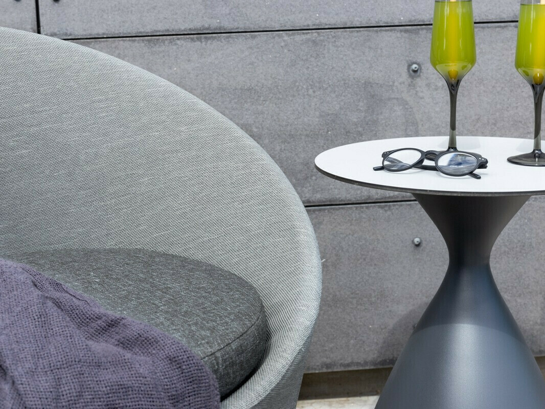 Conjunto de terraza Dallas 3118 (Gris + Negro)