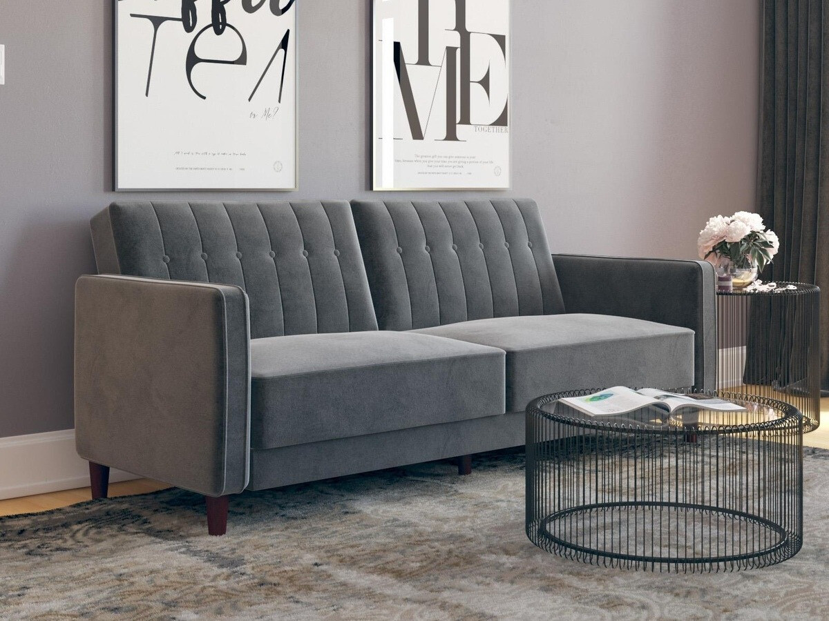 Sofá-cama Tulsa 187 (Gris oscuro)