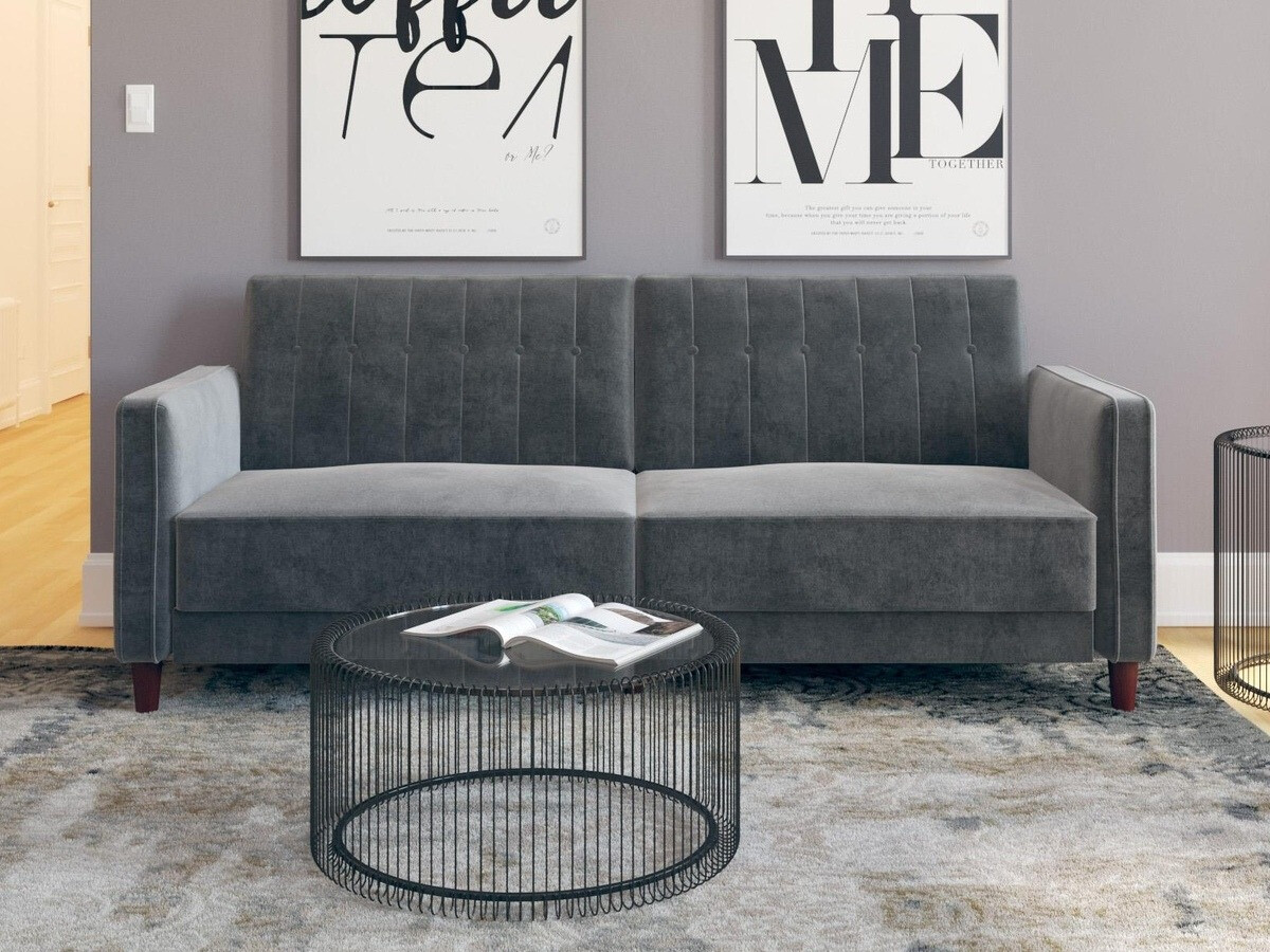 Sofá-cama Tulsa 187 (Gris oscuro)