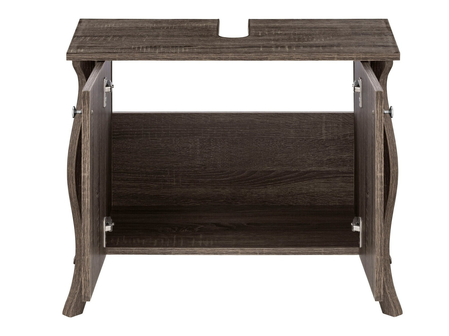 Armario de baño de pie para lavabo Ophtole 100 (Roble gris)