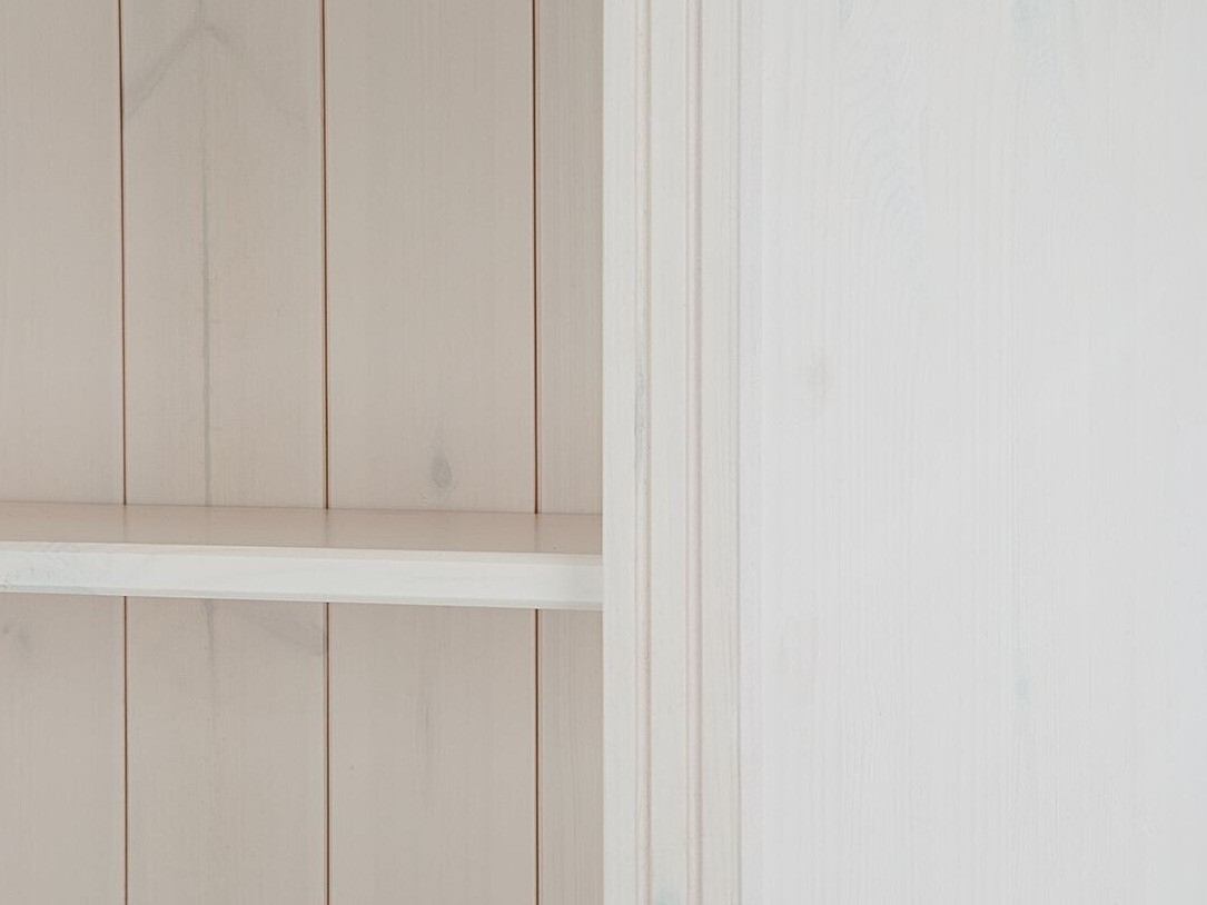 Conjunto de estantería Saltoro 126 (Blanco + Miel de roble)