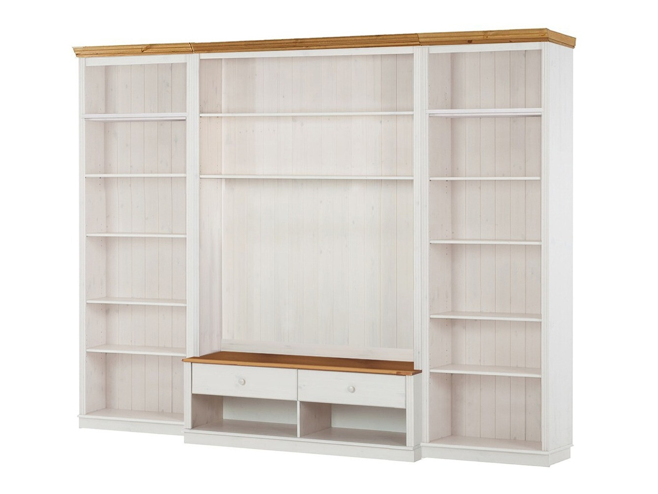 Conjunto de salón Saltoro 127 (Blanco + Miel de roble)