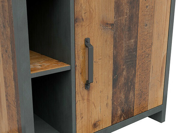 Estantería Belsera 106 (Marrón + Madera gris)