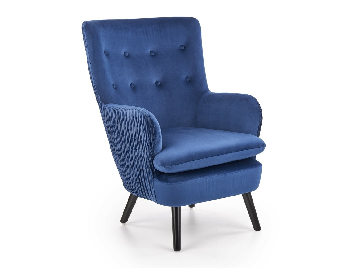 Sillón Houston 838 (Azul oscuro + Negro)