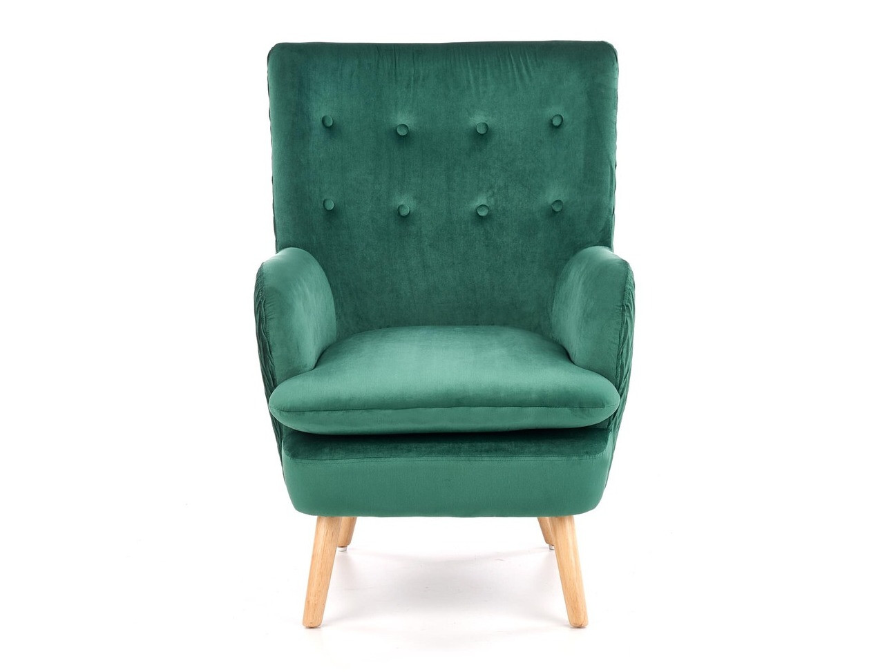 Sillón Houston 838 (Verde oscuro + Luminoso madera)