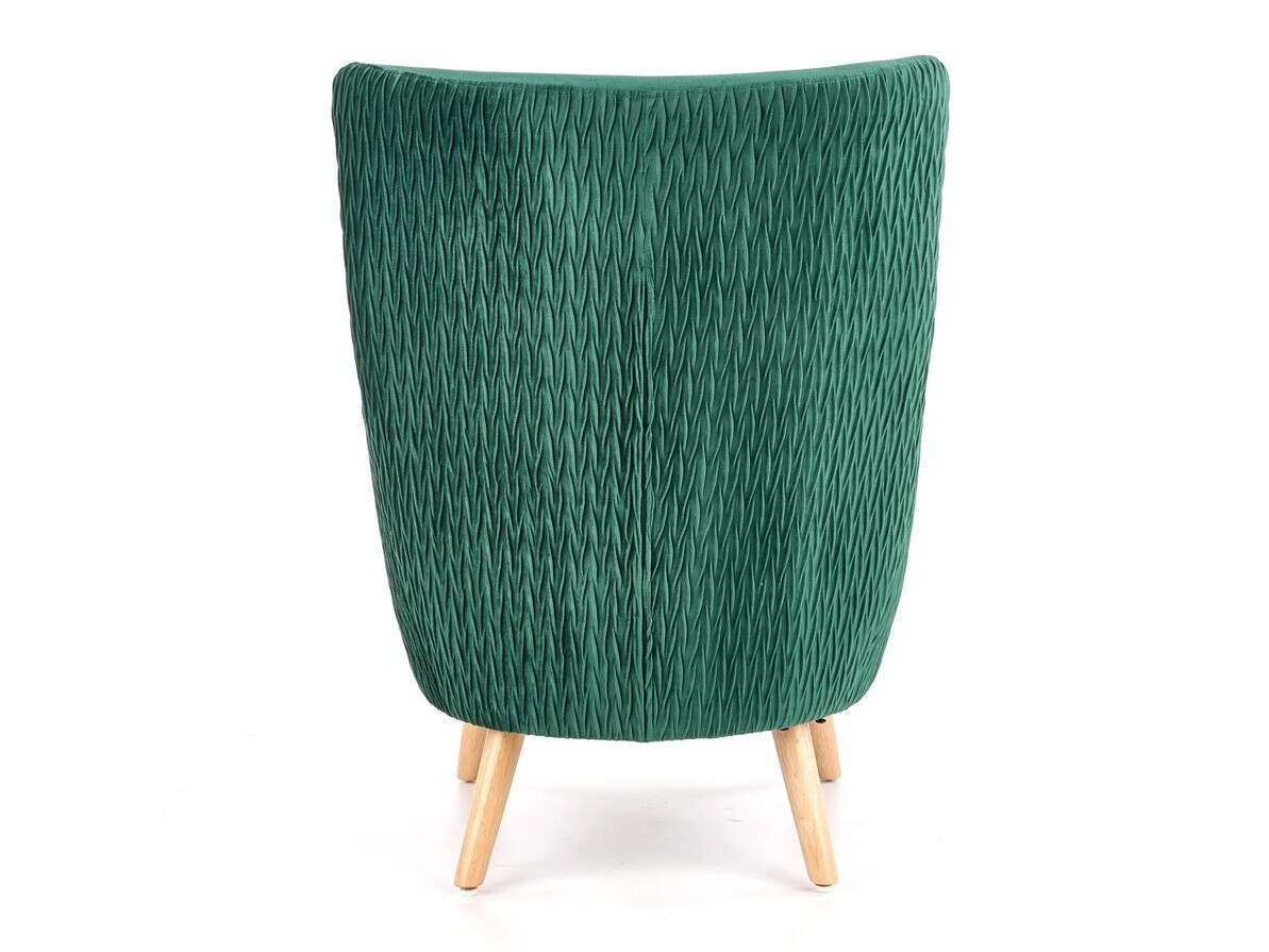 Sillón Houston 838 (Verde oscuro + Luminoso madera)