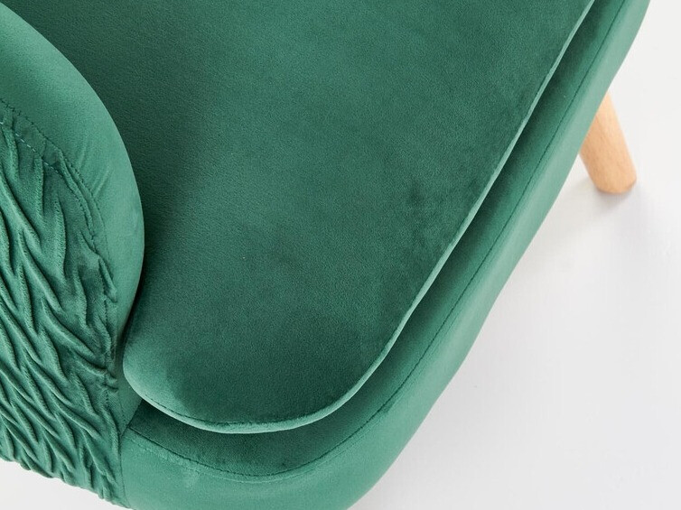 Sillón Houston 838 (Verde oscuro + Luminoso madera)
