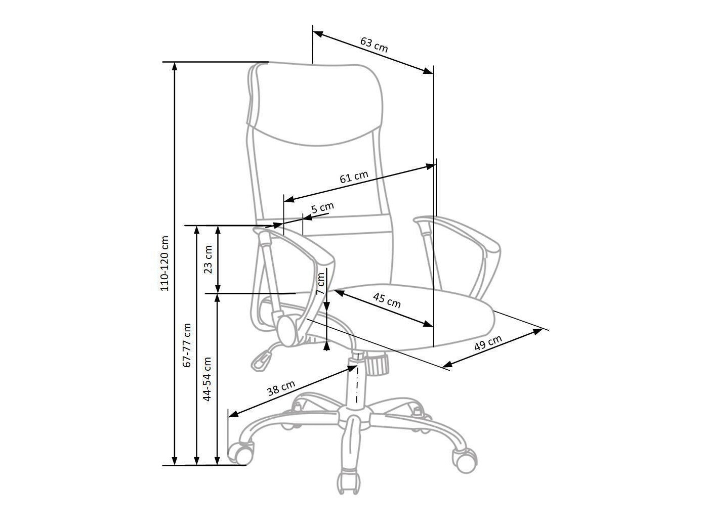 Silla de oficina Houston 429 (Negro)