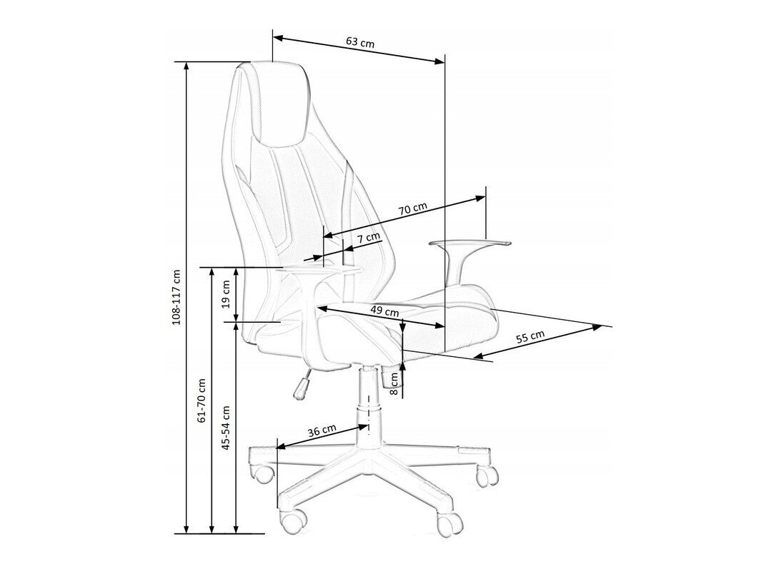 Silla de oficina Houston 1200