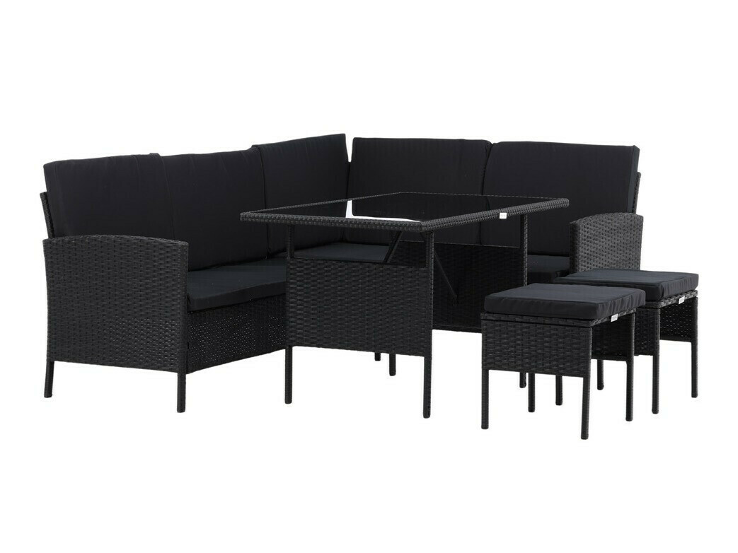 Conjunto de muebles de exterior Dallas 3125 (Negro)