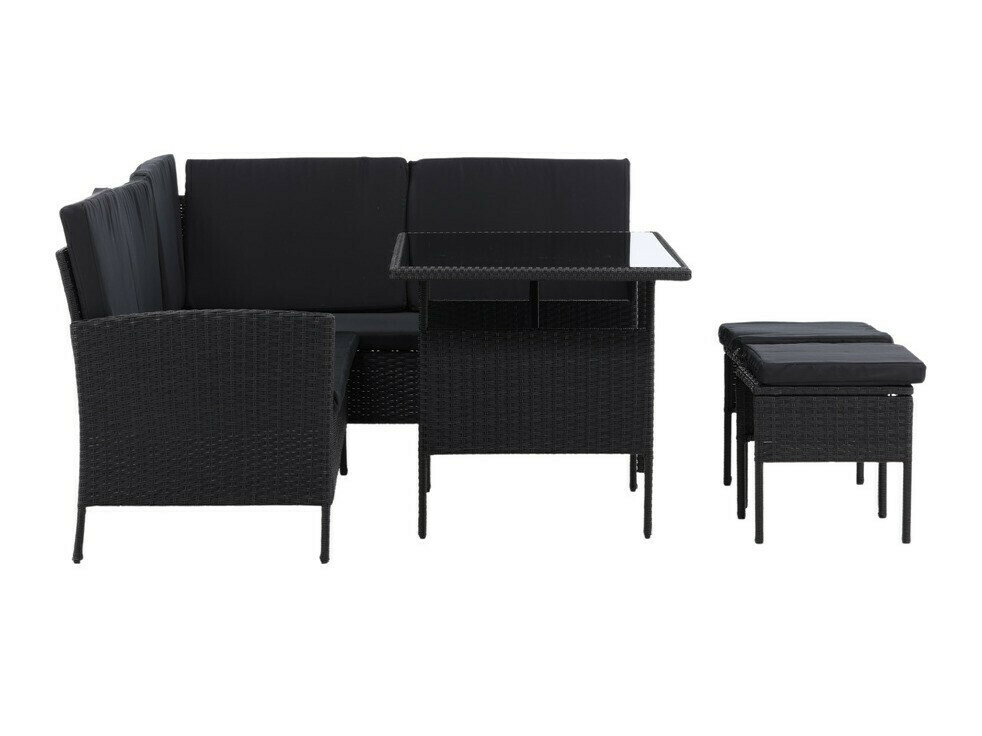 Conjunto de muebles de exterior Dallas 3125 (Negro)