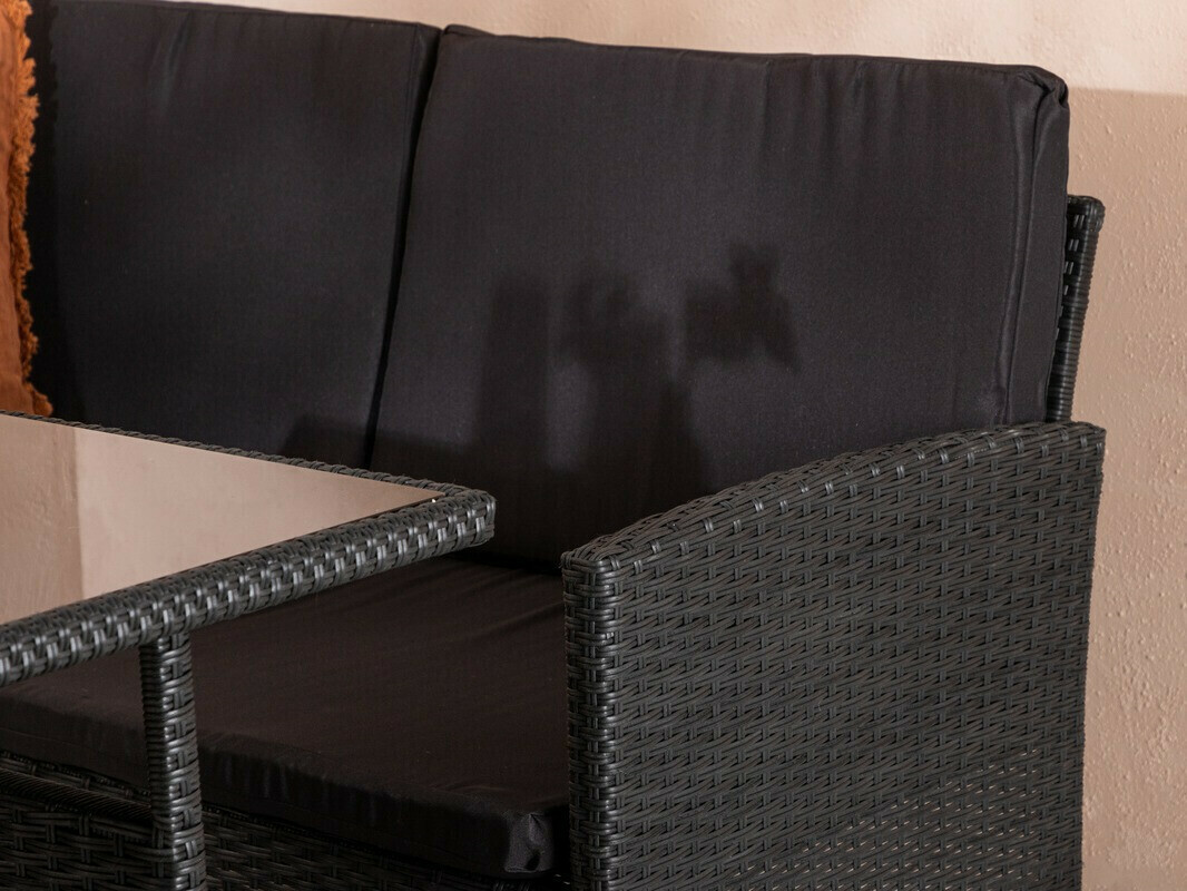 Conjunto de muebles de exterior Dallas 3125 (Negro)