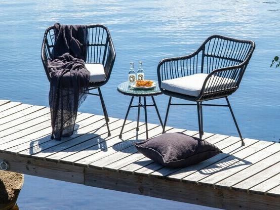 Conjunto de terraza Dallas 3117 (Negro)