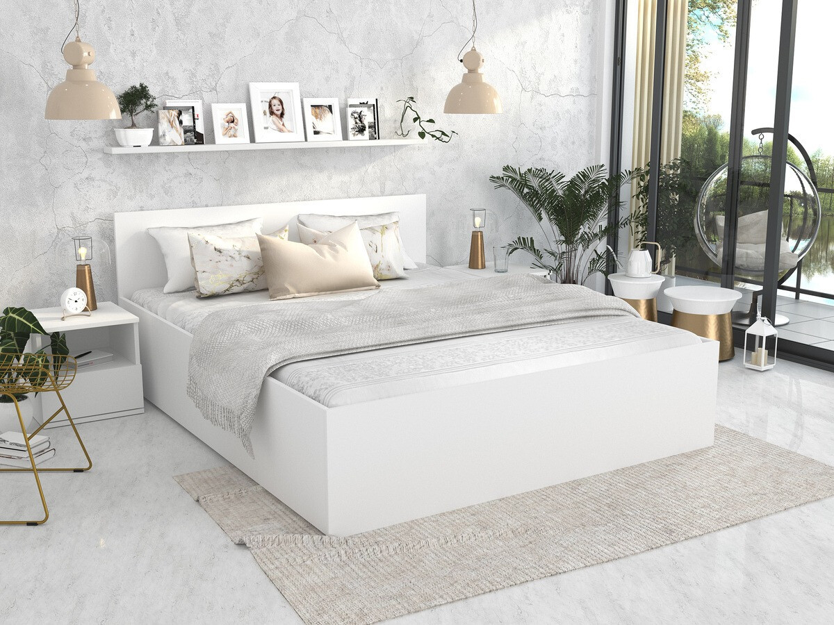 Cama Aurora 157 (Blanco)