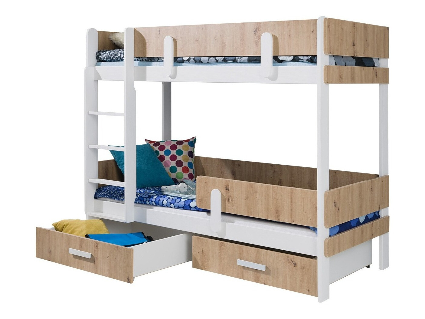 Litera Henderson 144 (Blanco + Roble Artisan)