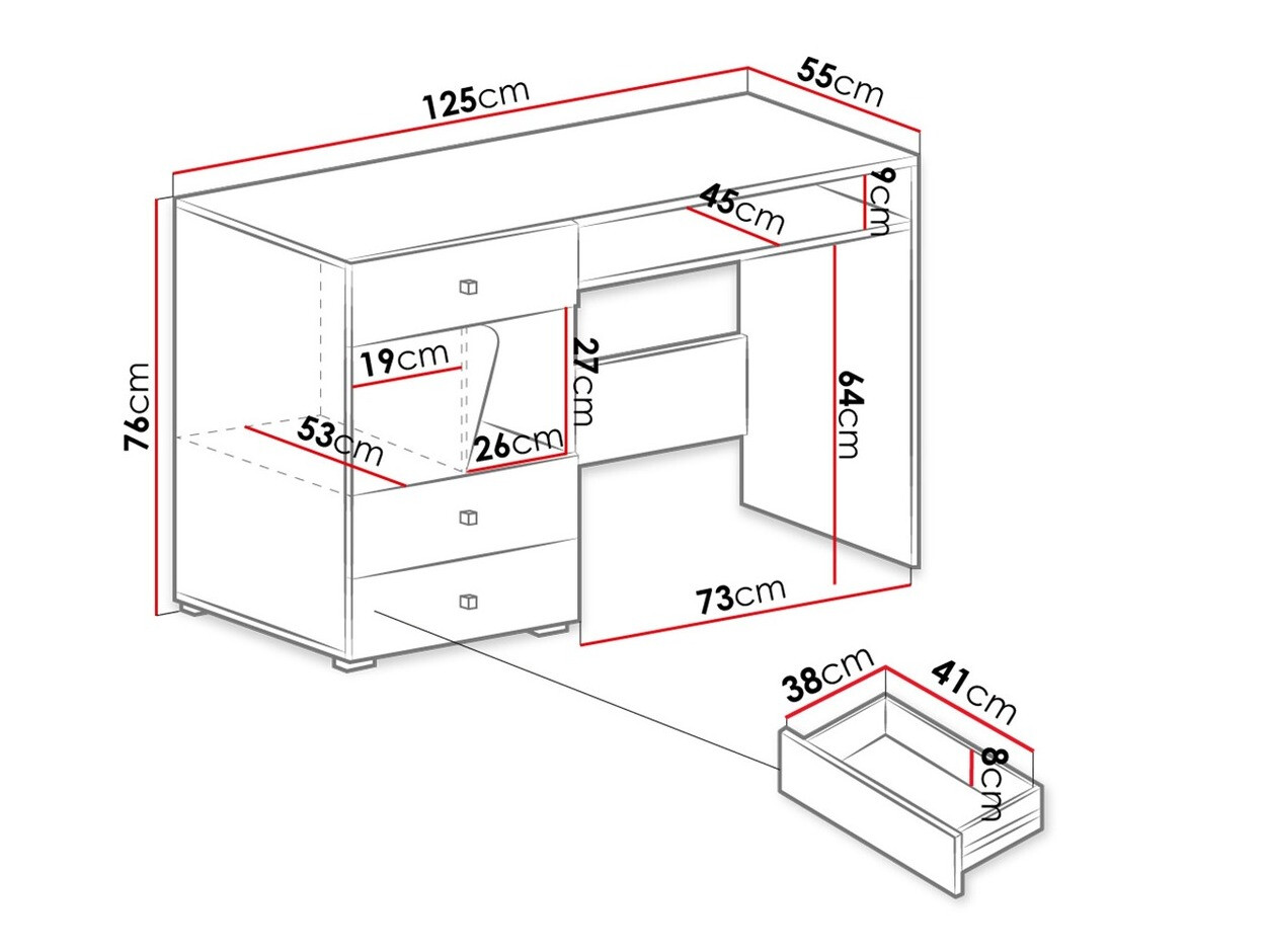 Mesa de oficina Omaha M108