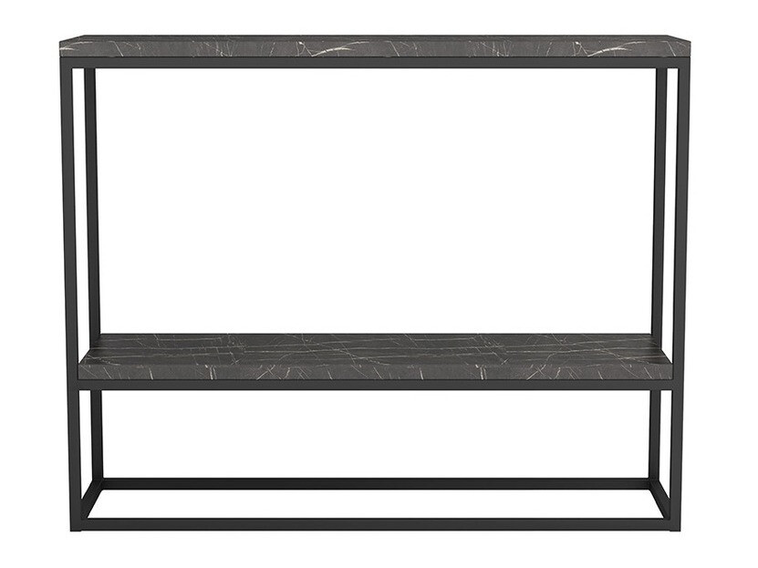 Consola Indiana A105 (Negro + Mármol negro)