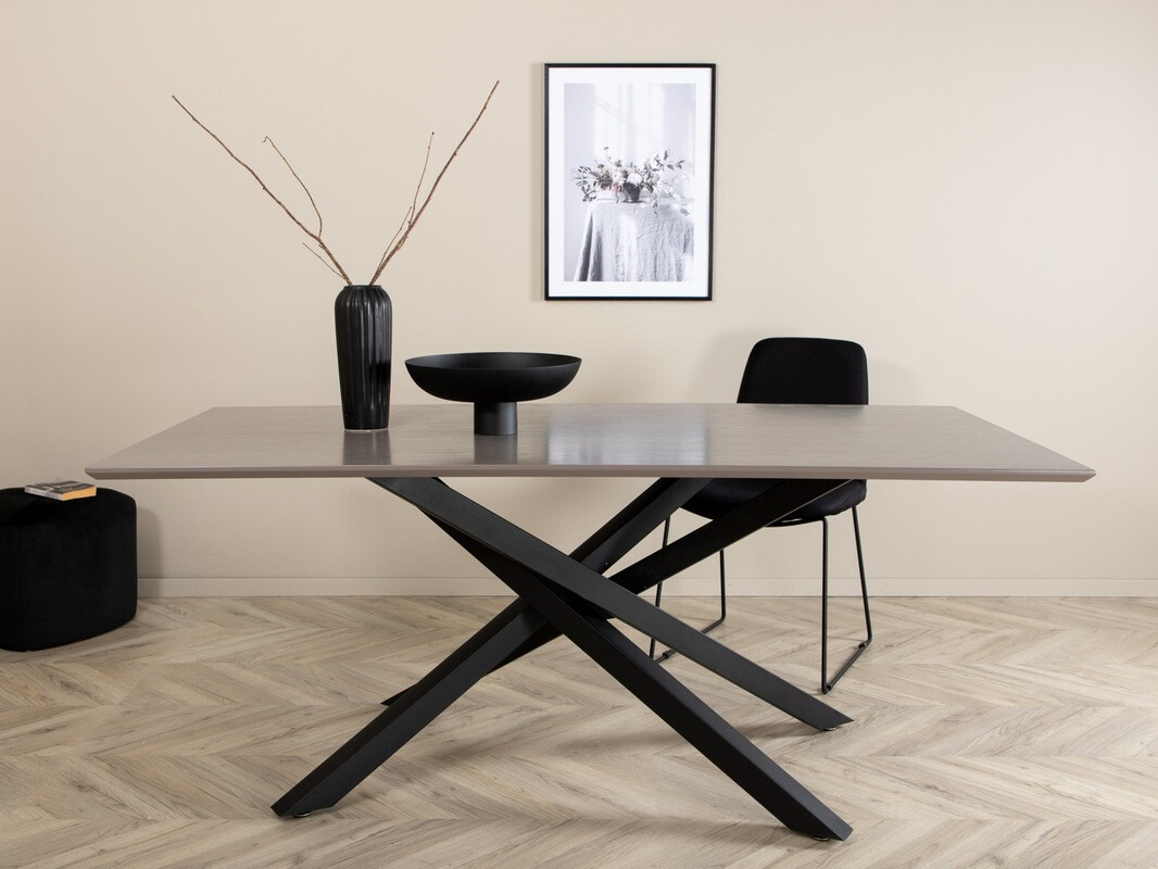 Mesa Dallas 1722 (Gris + Negro)