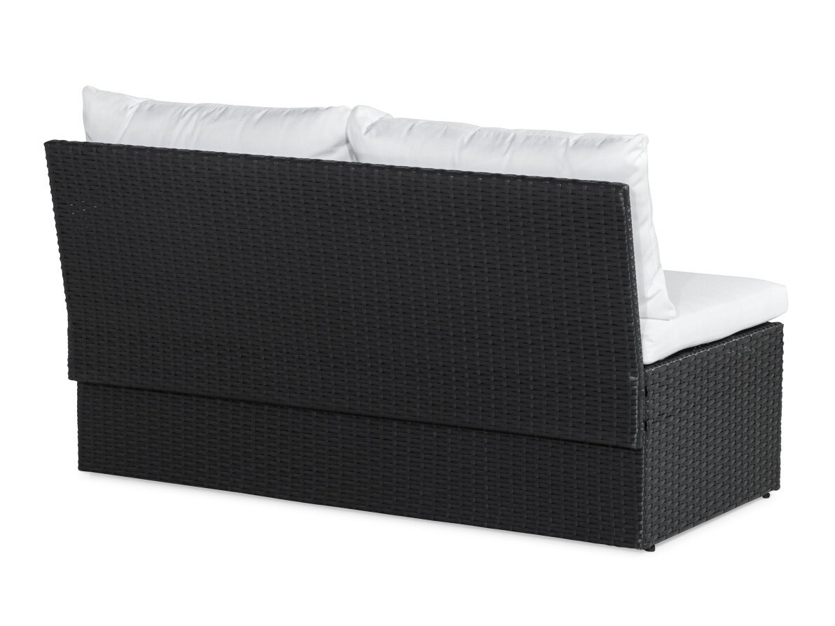 Sofá de exterior Comfort Garden 1560 (Blanco + Negro)