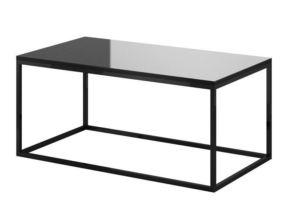 Mesa de centro Fervese 115 (Negro + Negro brillante)
