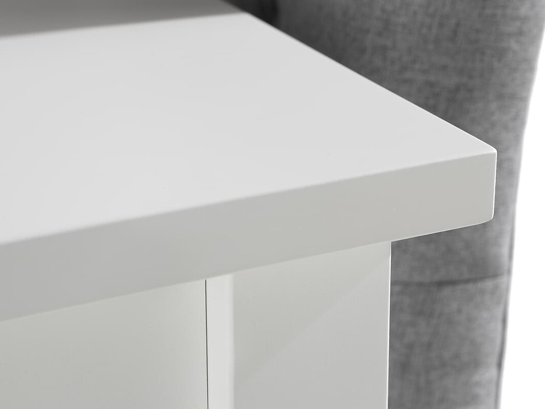 Conjunto de comedor Parkland 301 (Blanco + Gris claro)